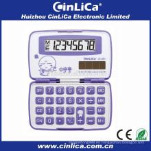 Calculadora de bolsillo plegable calculadora electrónica rosa descarga para la venta JS-28H